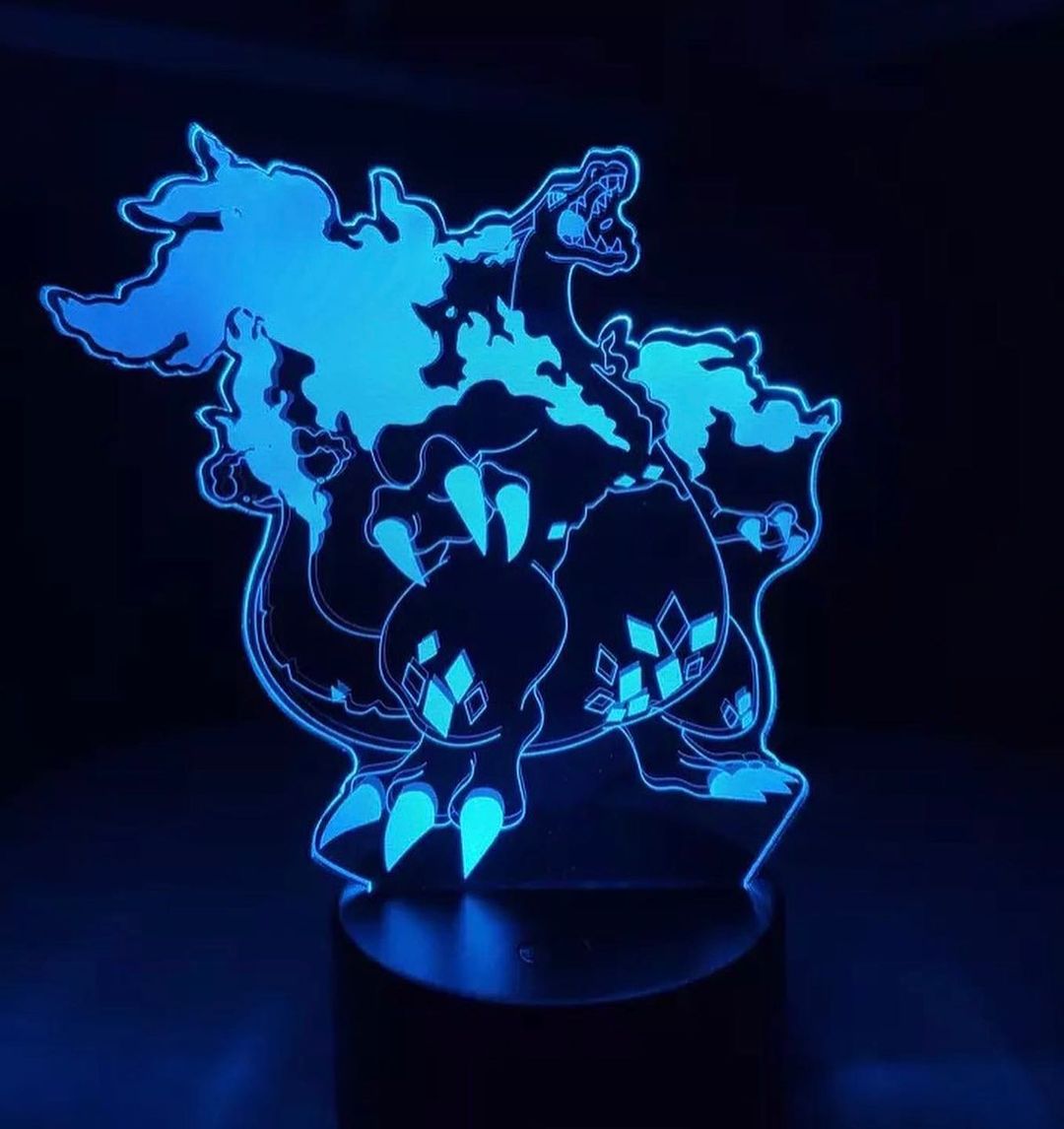 Lampe 3D Dracofeu - Pokémon