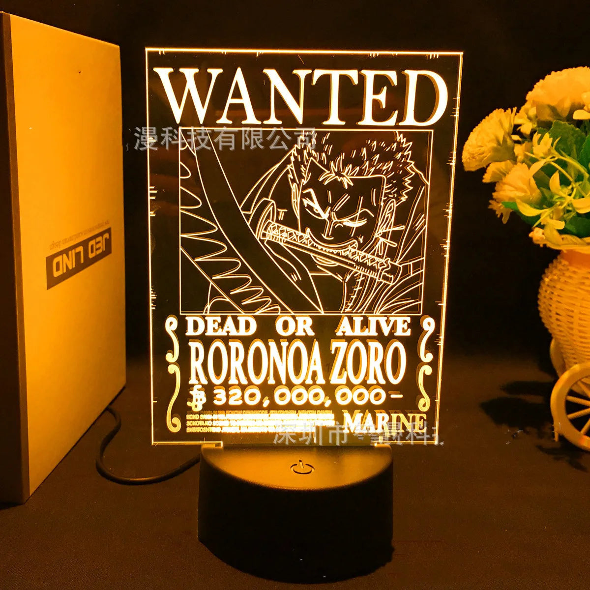 Lampe Zoro Wanted - One Piece
